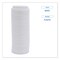 Boardwalk Plastic Deerfield Hot Cup Lids Fits 10 oz. to 20 oz. Hot Cups - White (50/Pack, 20 Packs/Carton)